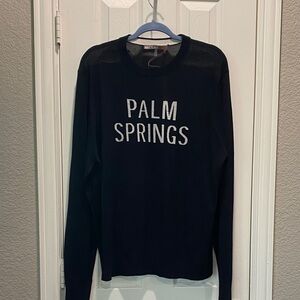 Palm Springs Crewneck Sweater - Black by Mr Turk